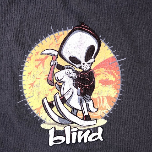 Blind skate board tee shirt vintage grey - Picture 2 of 4